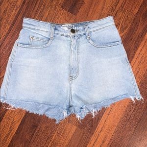 American Apparel | high waisted jean shorts